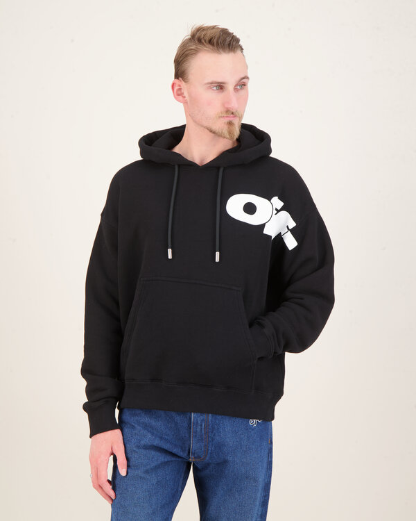 Shared Logo Skate Hoodie Schwarz