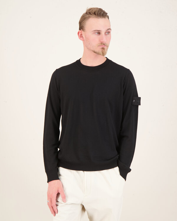 566FC Knitwear Ghost Crewneck Sweater Black