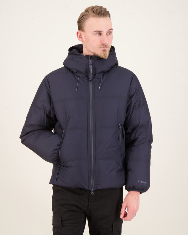 The Metropolis Series Pertex® Hooded Down Jacket Blauw