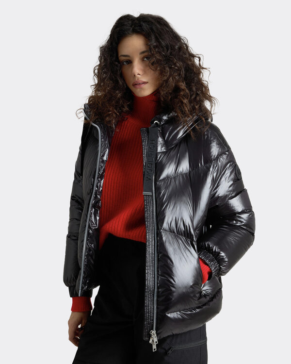 Aliquippa Short Puffer Jacket Zwart