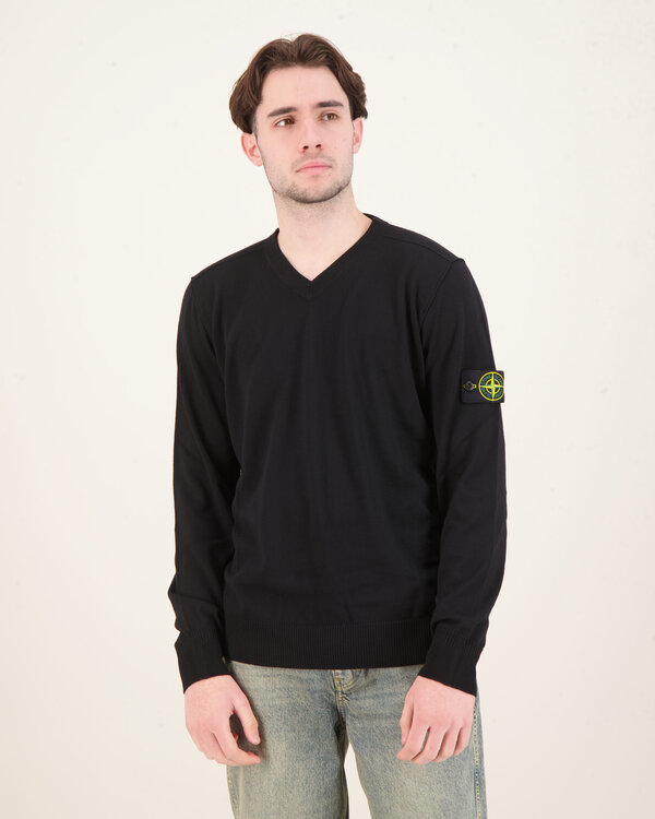 501C4 Knitwear V Hals Sweater Black