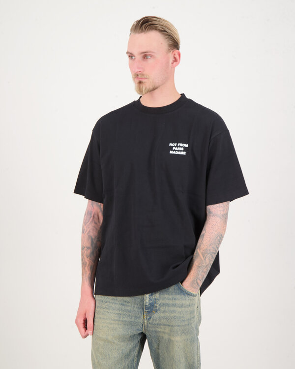 Le T-shirt Slogan Schwarz