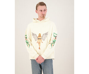 パーカー・フーディ Palm Angels Ivory Pin-Up Hoodie Palm Angels Pin Up Hoody Offwhite - Beachim