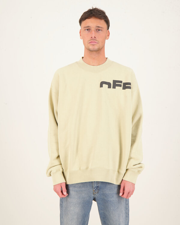 Off Shared Skate Crewneck Sweater Creme