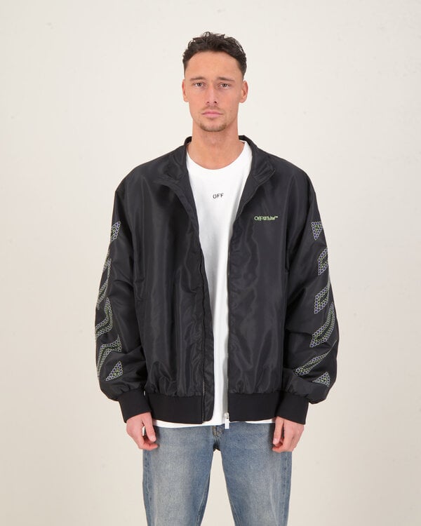Diagonal Paradise Track Jacket Zwart