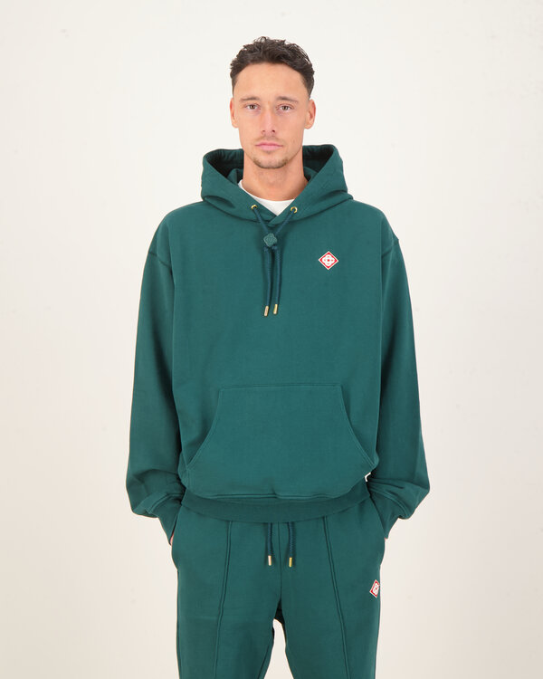 Diamond Logo Patch Hoodie Groen