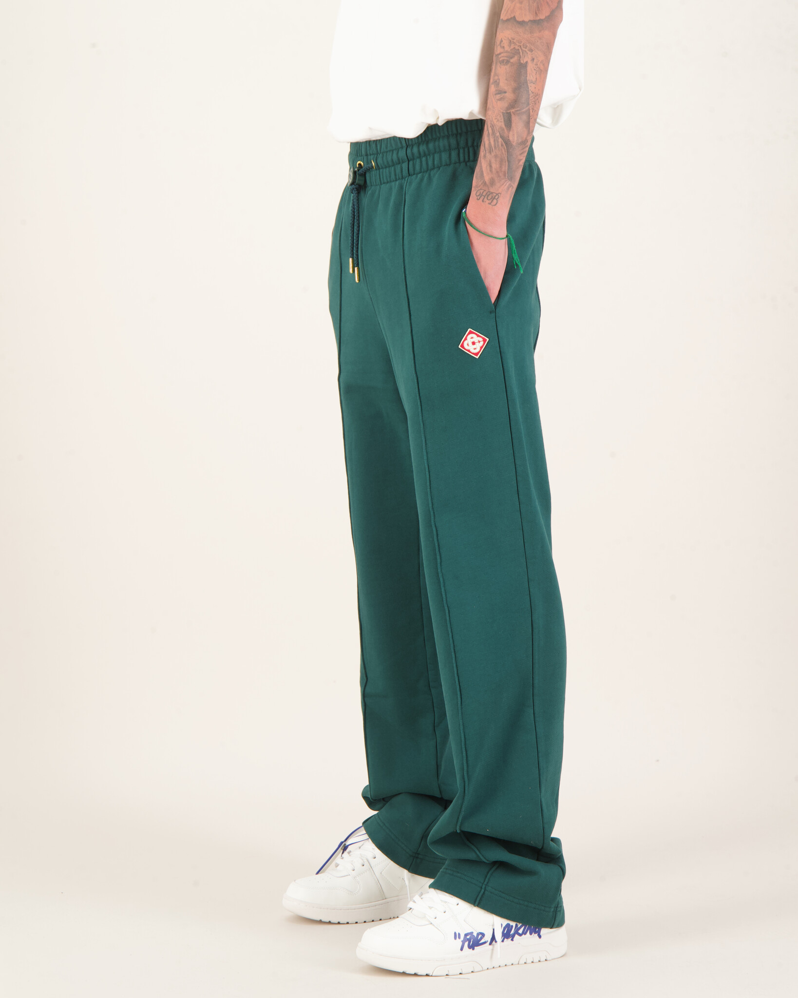 【関税込み】Casablanca グリーン Diamond Logo フーディ Casablanca diamond-logo Patch Hoodie | Green | FARFETCH GE