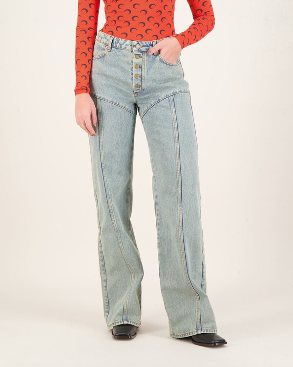 Moon Laser Jeans Beige