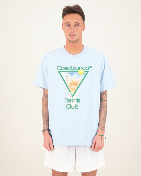 Metaphysical Tennis Icon Printed T-Shirt Licht Blauw
