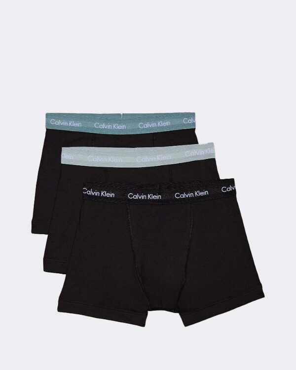3-Pack Trunks Boxershort Zwart-l.Groen-Sage