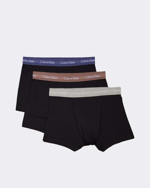 3-Pack Trunks Boxershort Marine-Grijs-Bruin