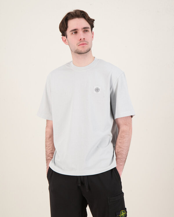 4S0115 Logo Patch BasicT-Shirt Pearle Grey