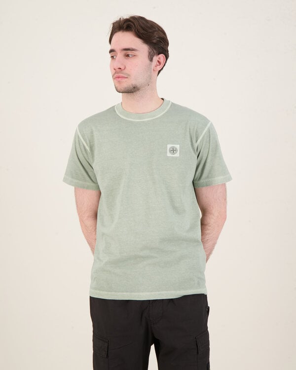 S0057 Washed Basic T-Shirt Sage