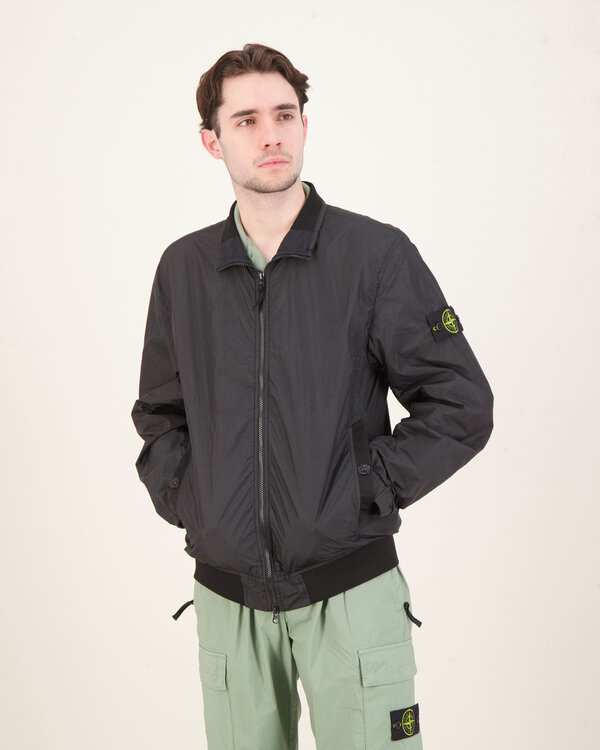 S0A23 Garment Dyed Crinkle Reps NY Jacket Zwart
