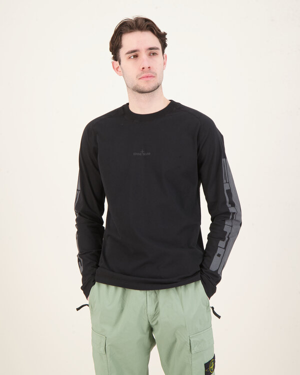S0082 Long Sleeve T-Shirt Zwart