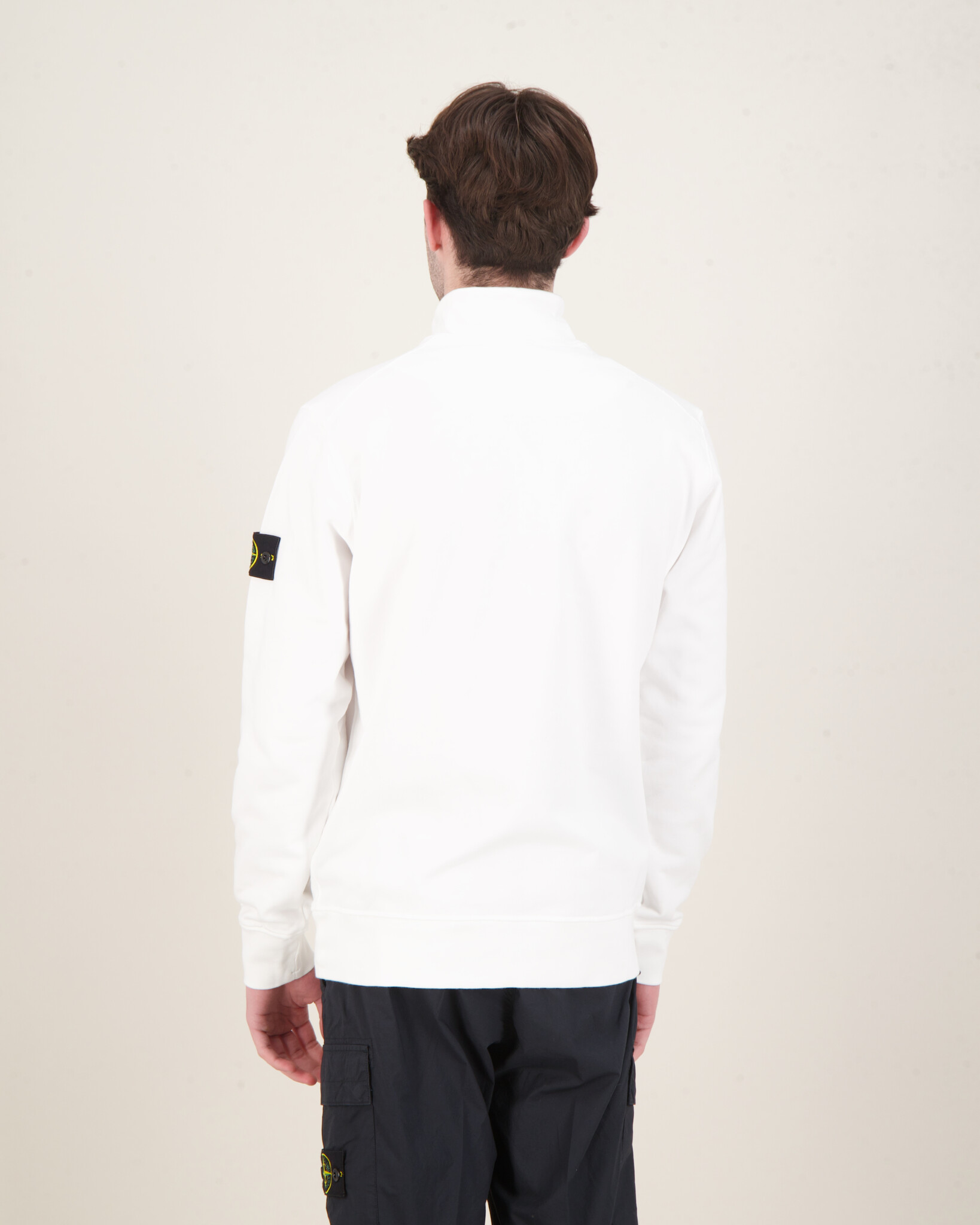 Stone Island 6100619 Organic Cotton Fleece Half Zip Sweater Stone Island 6100619 Organic Cotton Fleece Half Zip Sweater