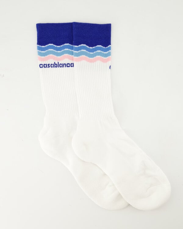 Unisex Wave Socks Blauw