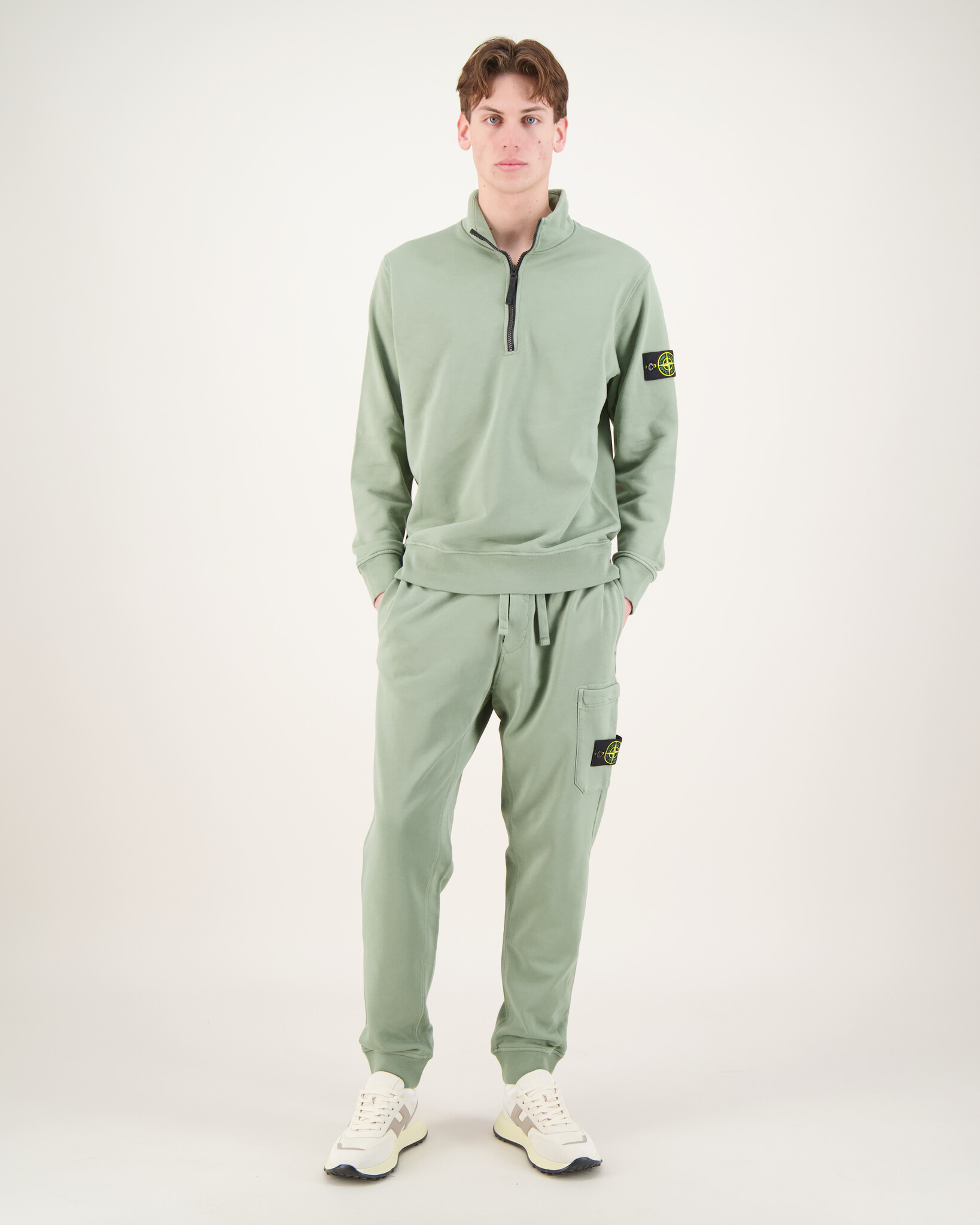 Stone Island 00011 Felpa Fleece Jogging Pants Sage - Beachim Stone Island 00011 Felpa Fleece Jogging Pants Sage - Beachim