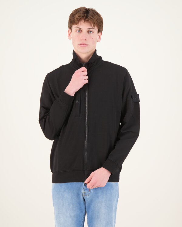S00F3 Zip Up Cardigan Ghost Vest Zwart