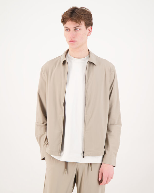 Tech Stretch Overshirt Beige