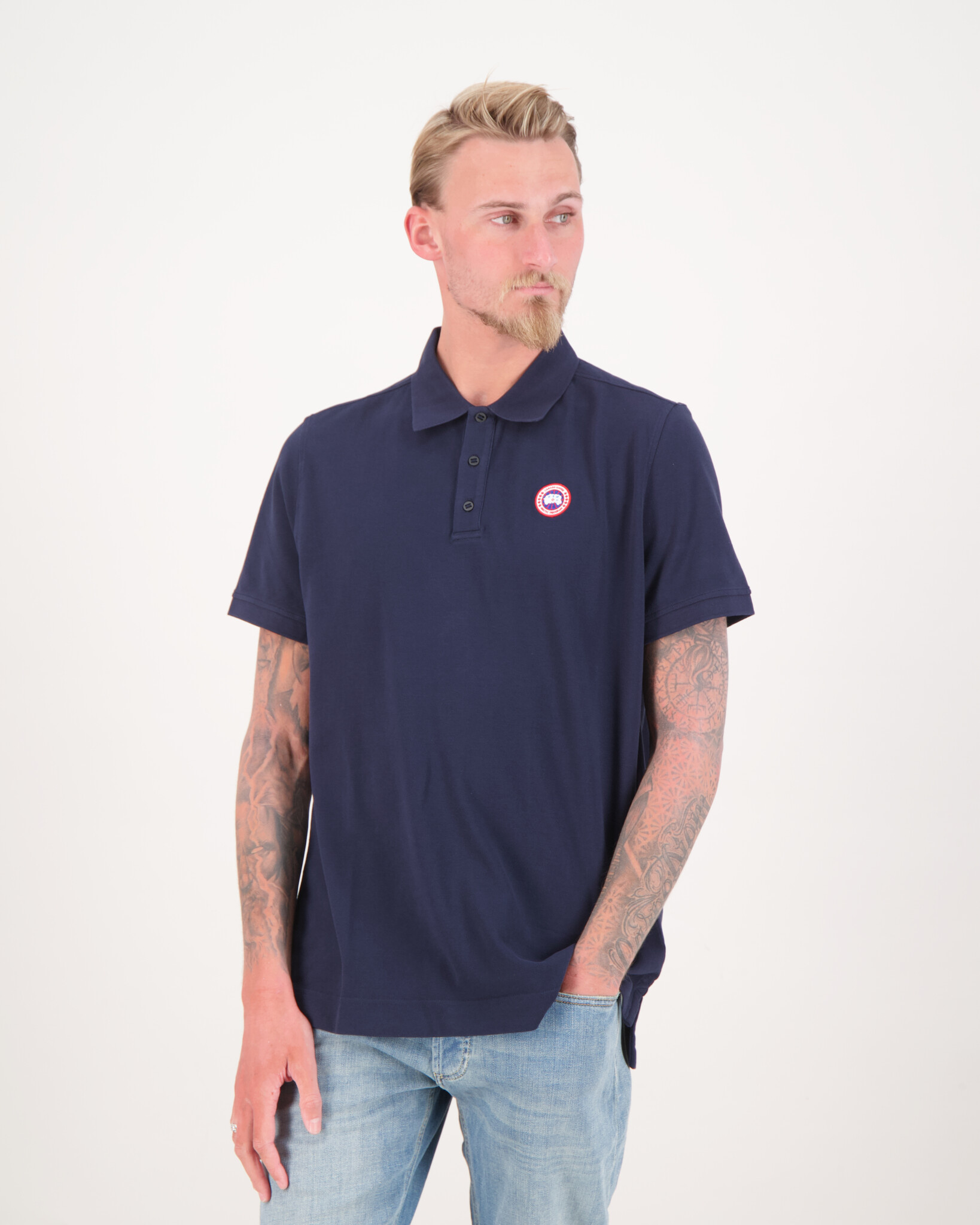   カナダグース メンズポロシャBeckley Polo ベックリー ポロ ブラックレーベル(1600MB)｜ブラックレーベル