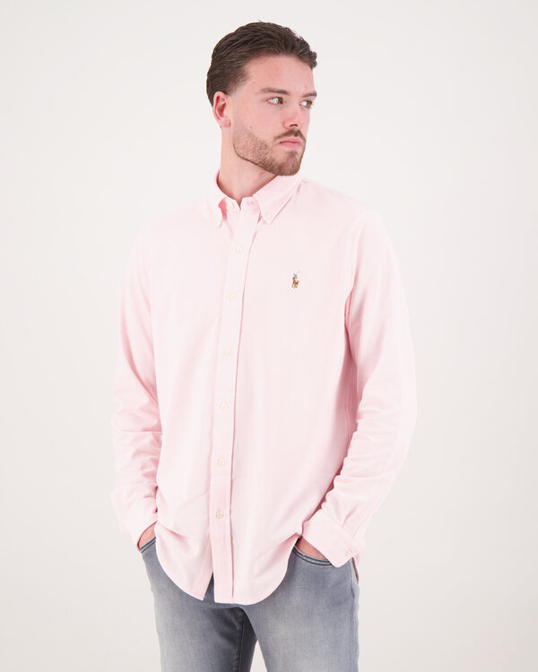 Knit Oxford Shirt Roze