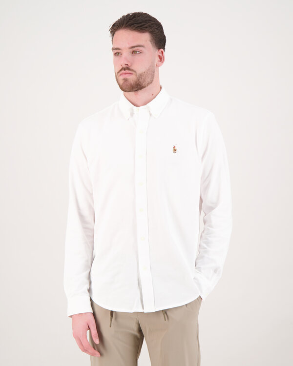 Knit Oxford Shirt Wit