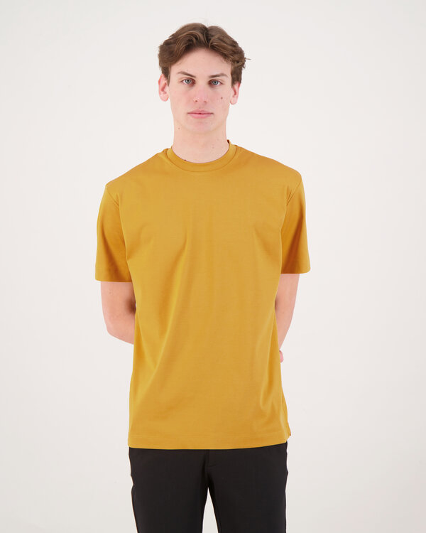 Interlock Supima T-Shirt Mosterd
