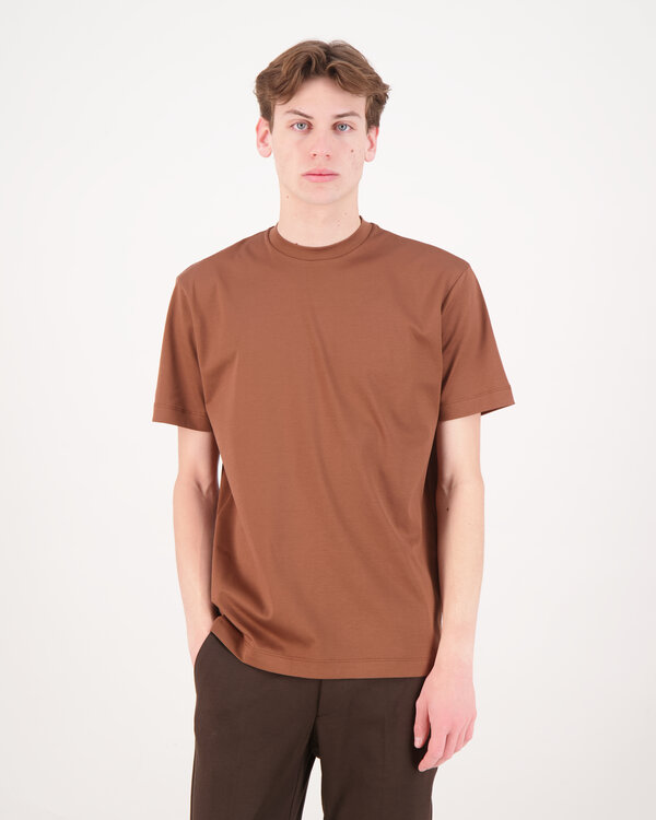 Interlock Supima T-Shirt Donker Rood