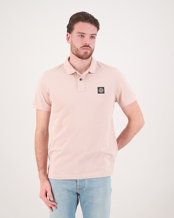Stone Island S0017 Basic Slim Fit Polo Ros S0017 Basic Slim Fit Polo Ros