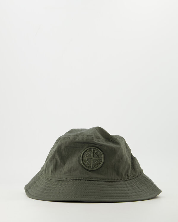 2S0064 Nylon Metal Bucket Hat  Army Groen