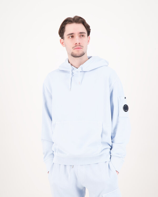 Diagonal Raised Hoodie L.Blauw