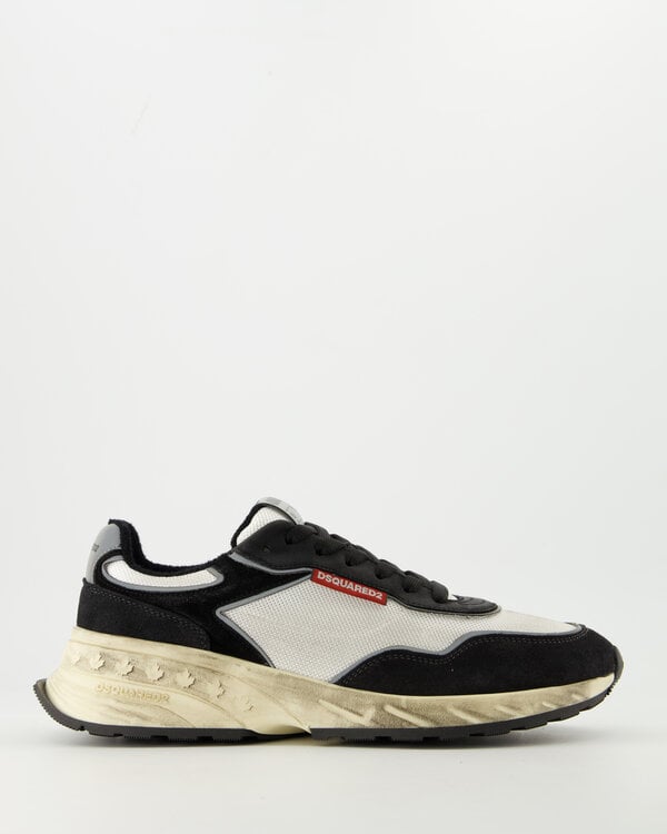 Sprinter Lace-Up Low Top Sneakers Zwart