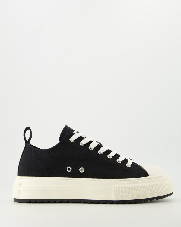Berlin Lace-Up Low Top Sneakers Zwart