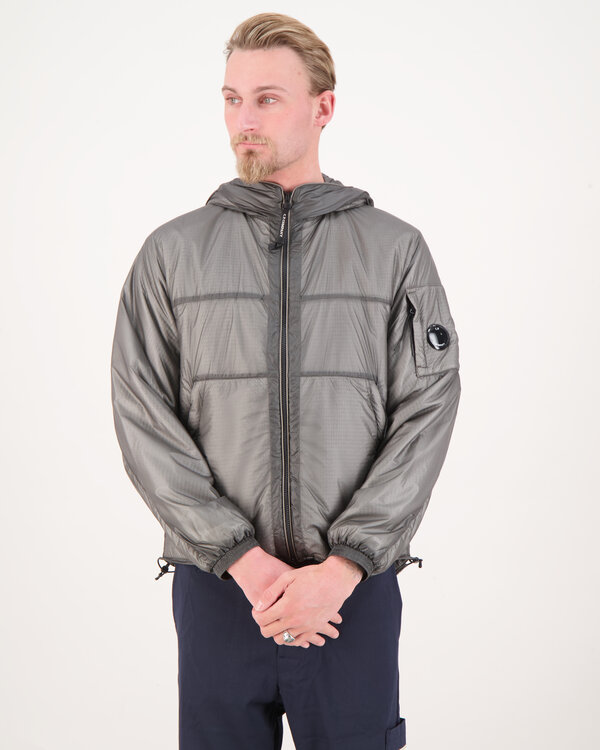 Nada Shell Hooded Jacket Grijs