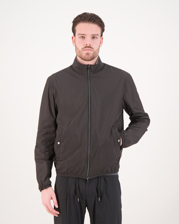 Reversible Short Jacket Zwart - Grijs