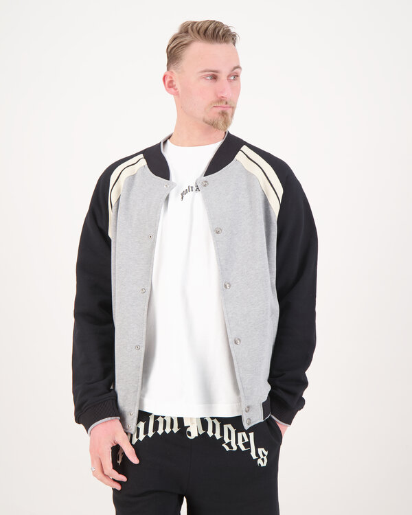Curved Logo Track Jacket Grijs