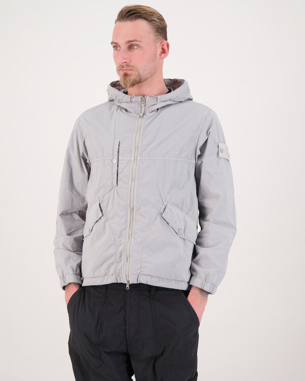 4100032'  Nylon Smerigliato Ghost Piece Short Parka Dust