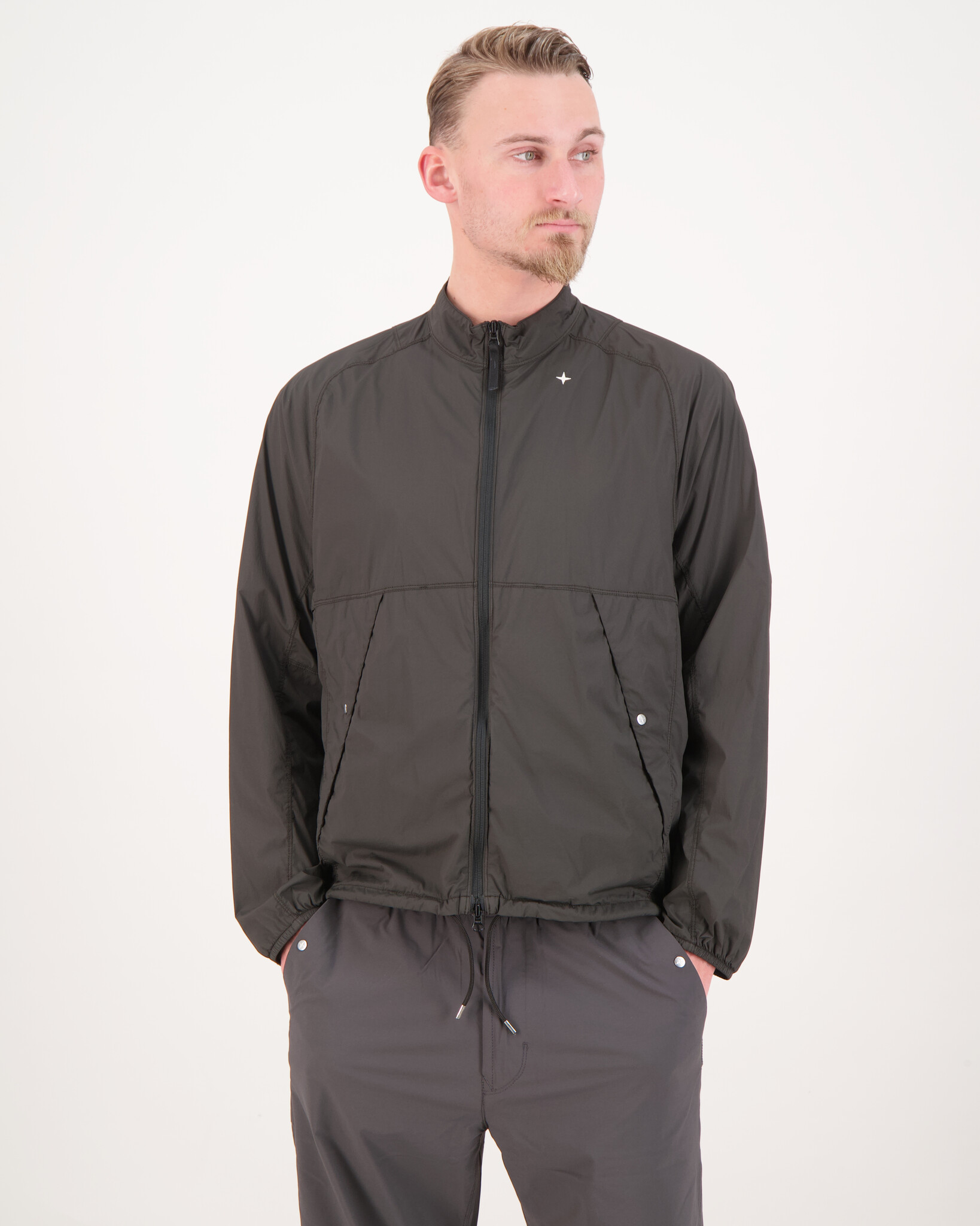 Stone Island '41000' Skin Touch Nylon-TC S.I. Stellina Lead Grey