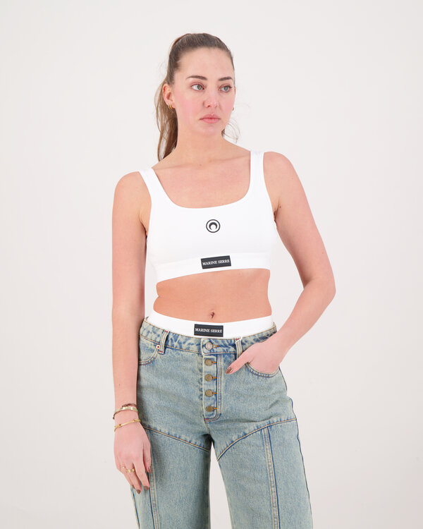 Organic cotton Jersey Plain Bra Wit