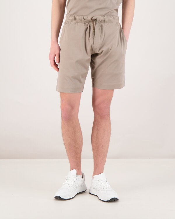 Interlock Supima Sport Shorts Lead Grey
