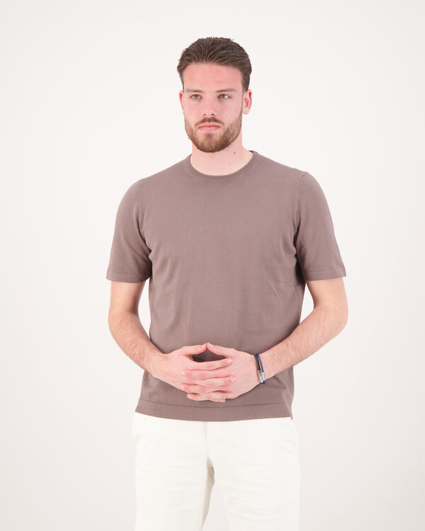 Crewneck Short Sleeve Taupe
