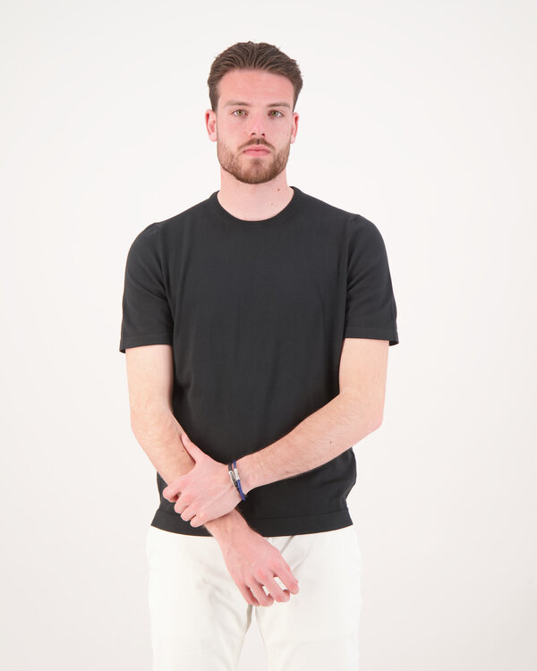 Crewneck Short Sleeve Zwart