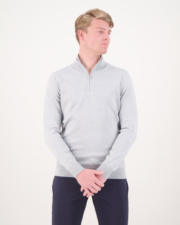 Long Sleeve Half zip Pullover L.Grijs