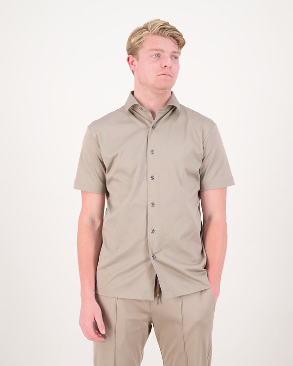 Interlock Supima Shirt S/S Grijs