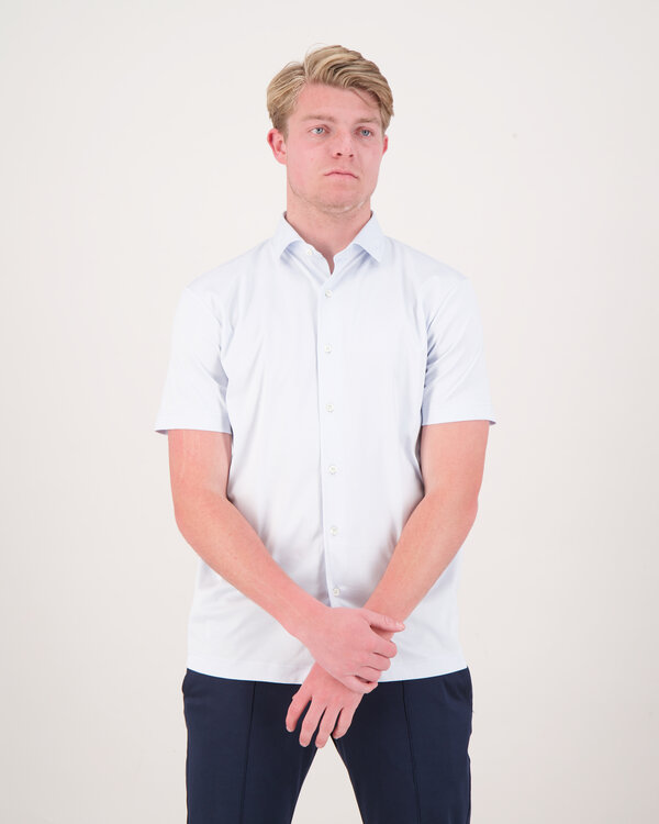 Interlock Supima Shirt S/S Blauw