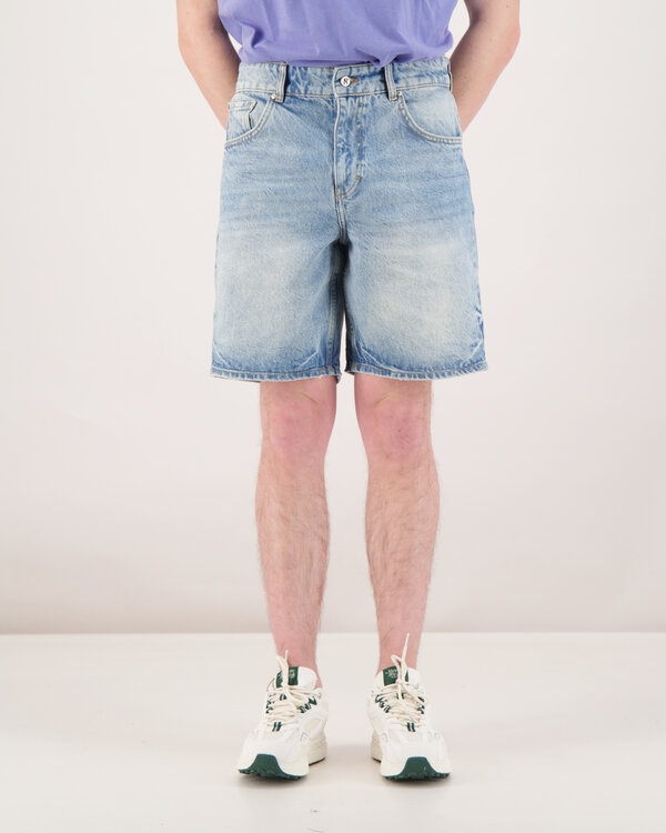 R10T Tailored Denim Shorts Lichtblauw