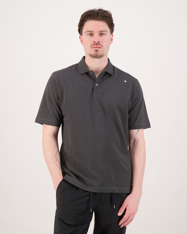 Stone Island S00G9 Stellina SS Polo Lead Grau S00G9 Stellina SS Polo Lead Grau
