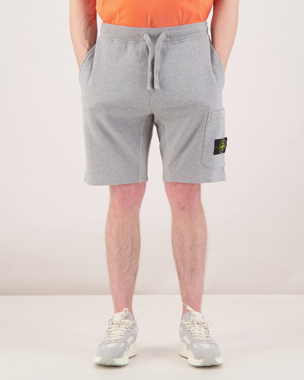 6200012 Fleece Jogging Short Melange Grijs