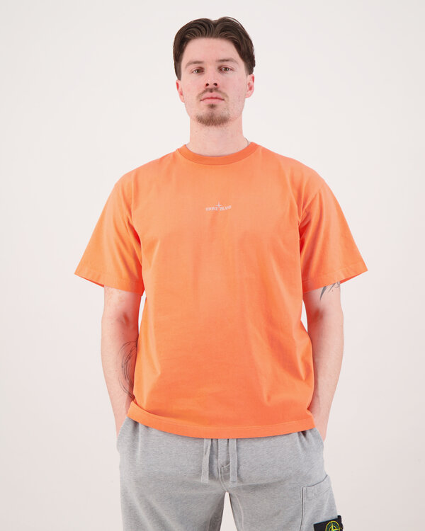 21002RC Logo SS T-Shirt Papaya Oranje